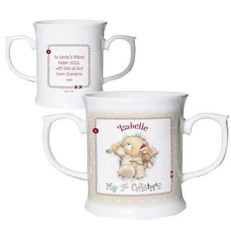 Personalised Forever Friends My 1st Christmas Double Handled Mug £13.99